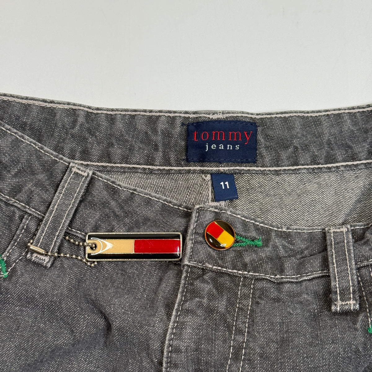Y2K Tommy Hilfiger Bootcut Jeans 30" M Grey