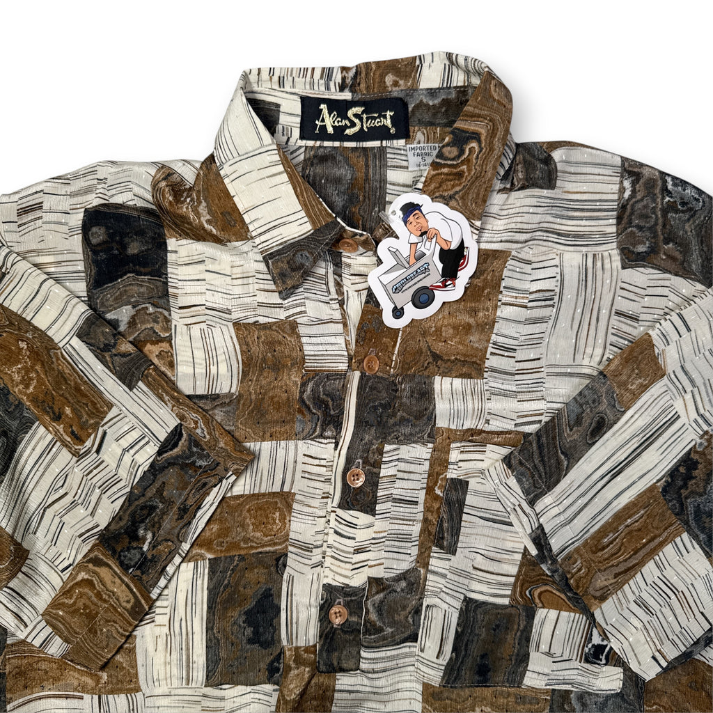VTG Alan Stuart Polo Button Shirt S