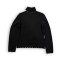 Y2K Carina Grunge Studded L/S Top L Black