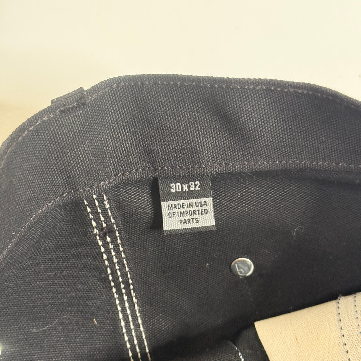 NWT Carhartt Iconic B01 Firm Duck Double Front Loose Fit Work Pants 30" Black