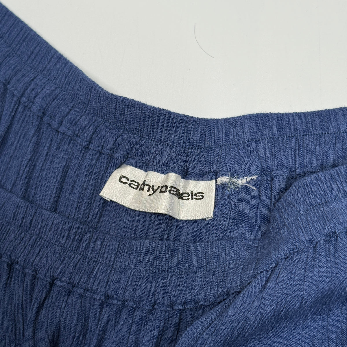 VTG Cathy Daniels Navy Floral Tiered Midi Skirt 35" L/XL