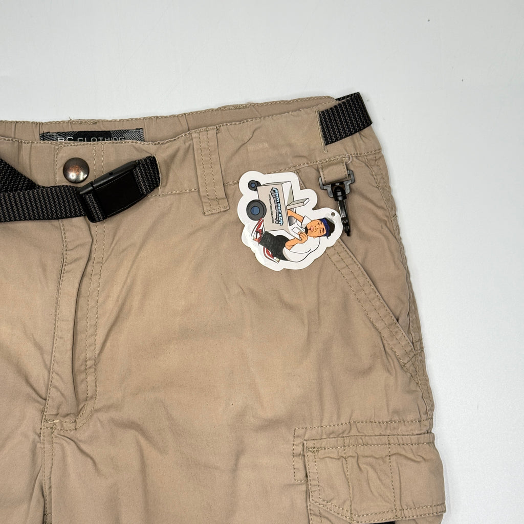 Y2K BC Clothink Outdoor Utility Shorts 34" Tan