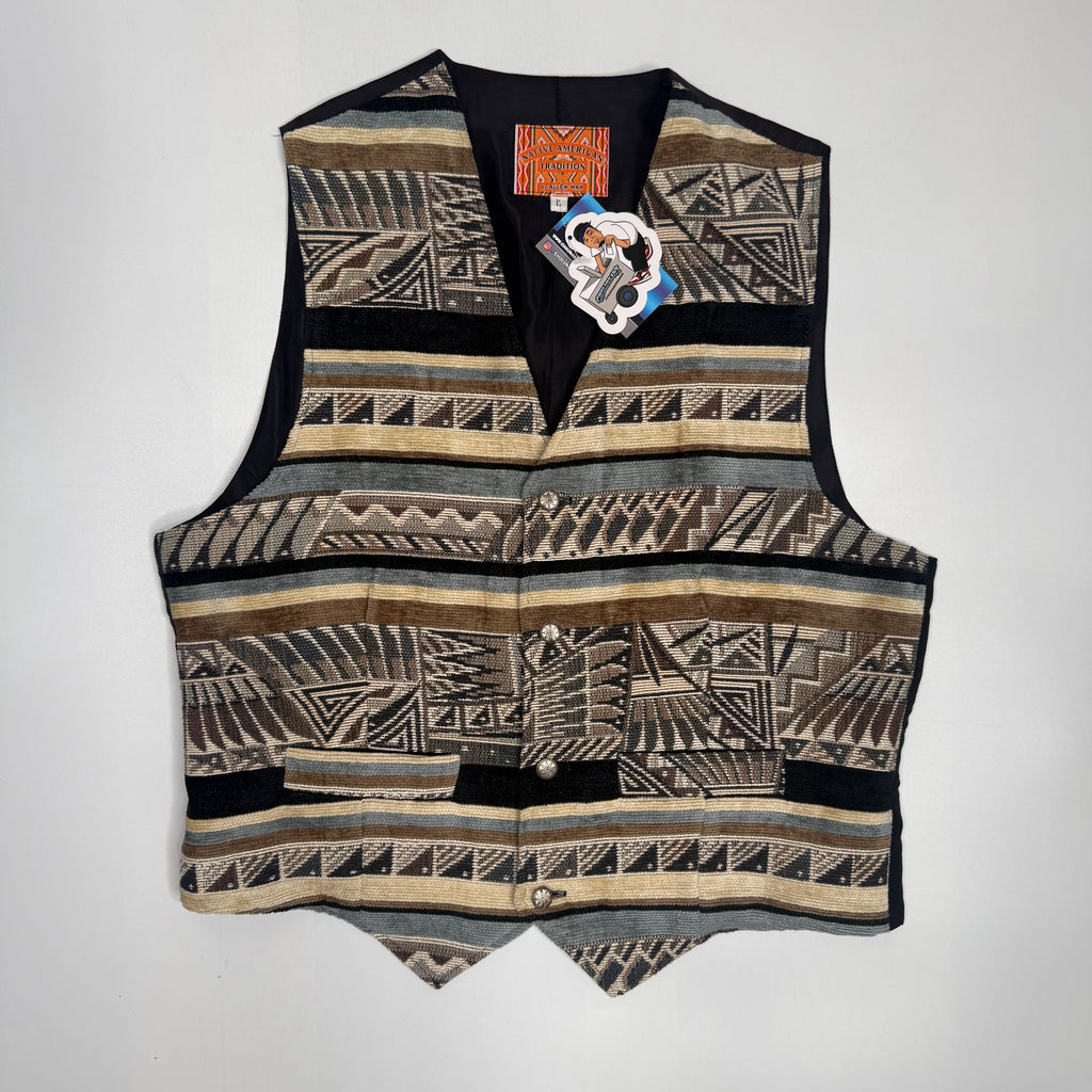 VTG Native American Tradition Southwestern Vest M