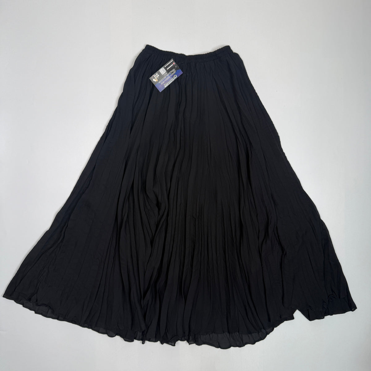 VTG Sheer Crinkle Broomstick Maxi Skirt XS/S