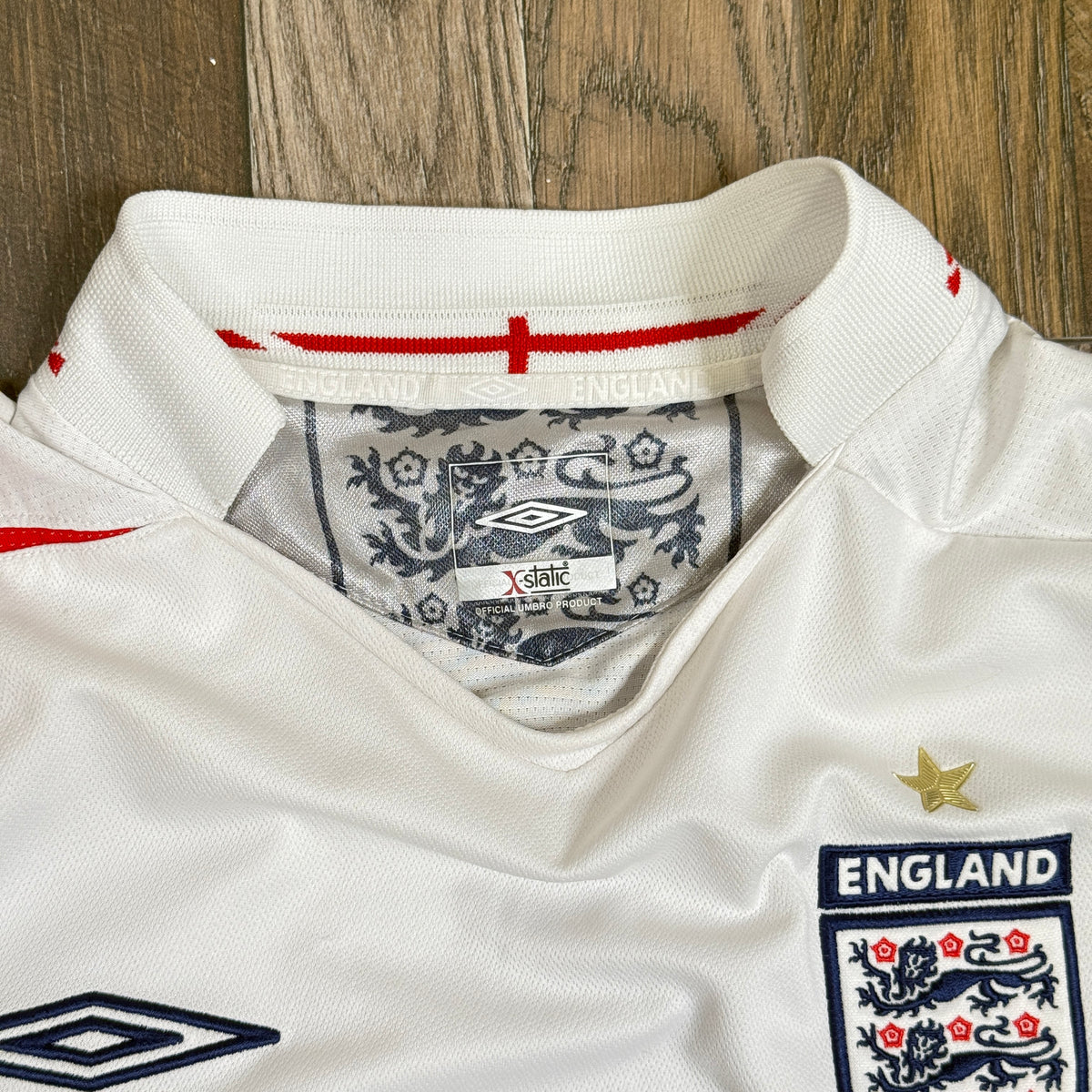 Y2K 2005 Umbro England L/S Soccer Jersey L Home