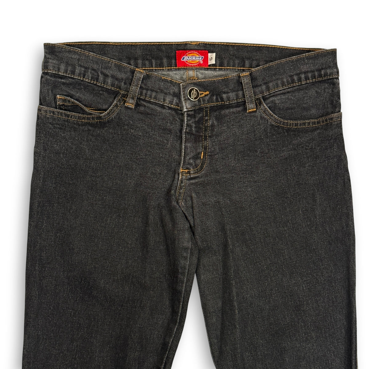 Y2K Dickies Y2K Denim Bootcut Low Rise Pants 29" S/M Black