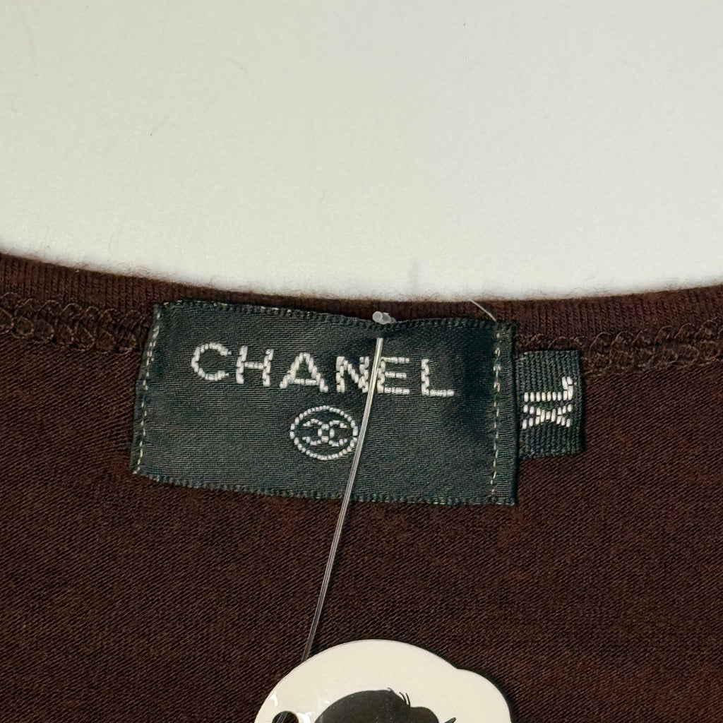 Y2K Coco Bedazzled Double C L/S Top S/M