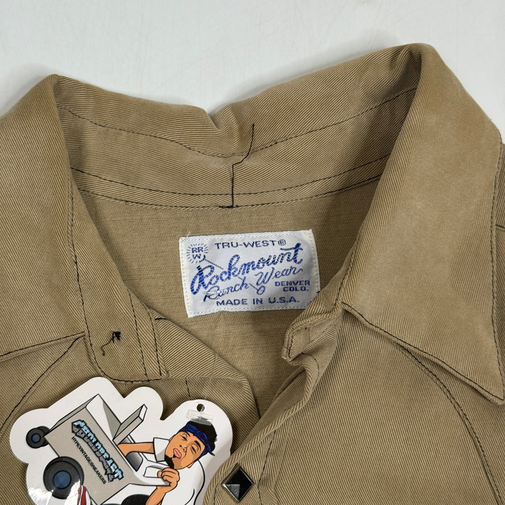 VTG Rockmount Sawtooth Western Peal Snap L/S Button Up XL/L