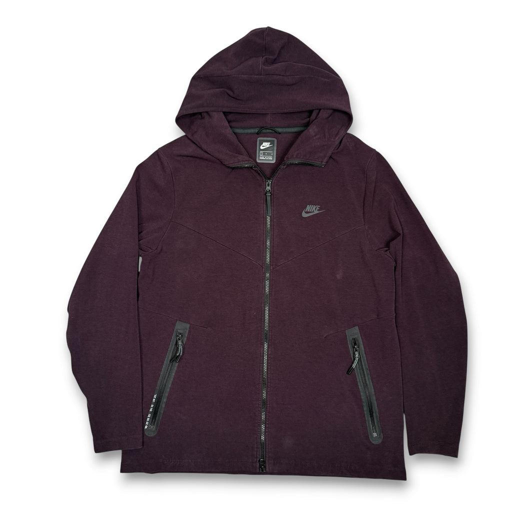 Nike Tech Fleece Full Zip Hoodie L Dark Magenta