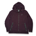 Nike Tech Fleece Full Zip Hoodie L Dark Magenta
