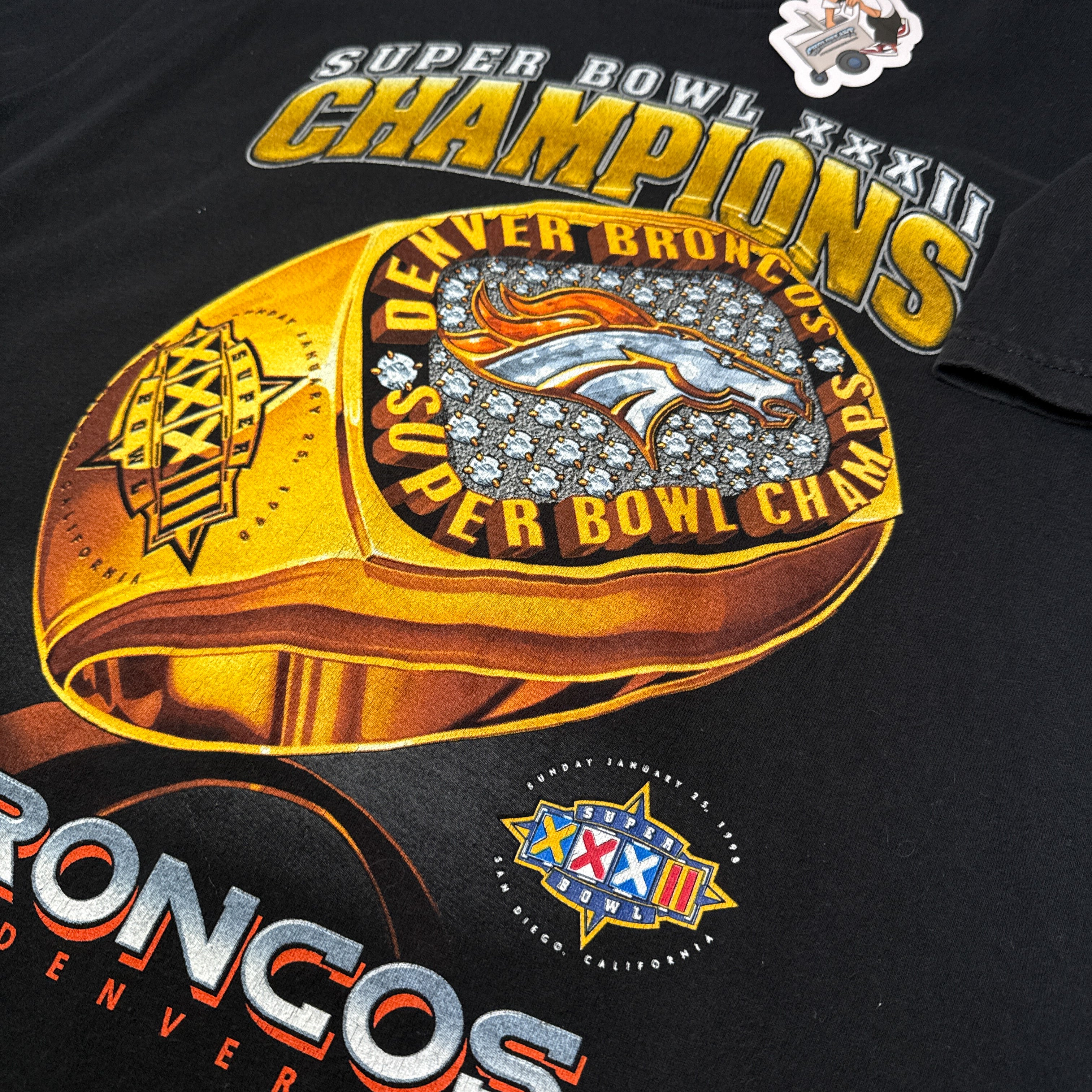 VTG Pro Player Super Bowl Bronco Champions T Shirt XL