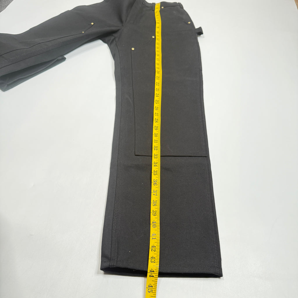 NWT Carhartt Iconic B01 Firm Duck Double Front Loose Fit Work Pants 30" Black