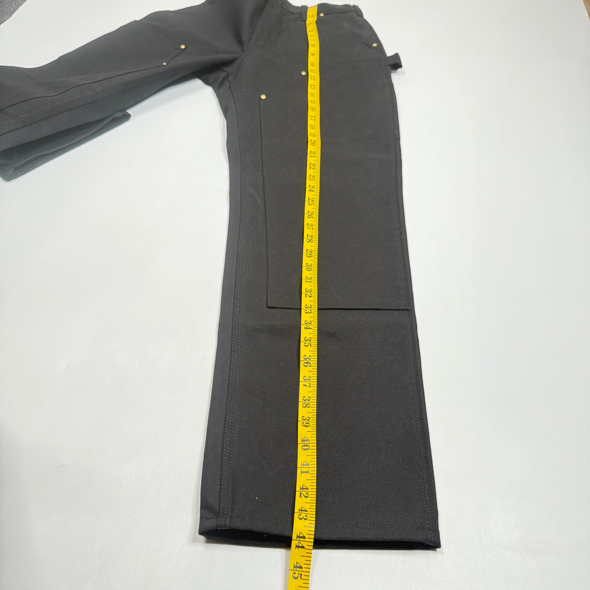 NWT Carhartt Iconic B01 Firm Duck Double Front Loose Fit Work Pants 30" Black
