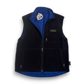 VTG Polo Sport Polartec Fleece Reversible Vest L Blue