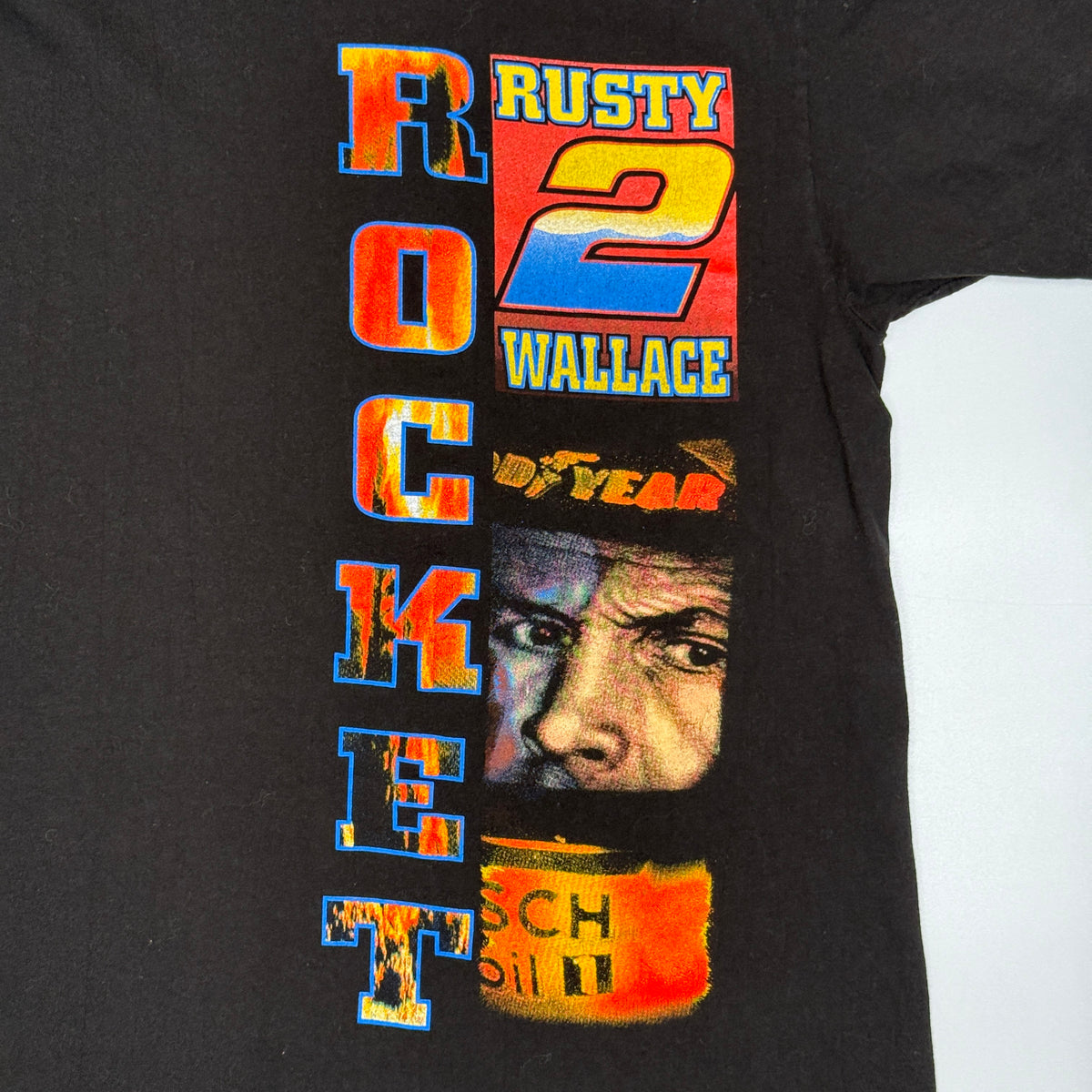 VTG 1998 Rusty Wallace Goodyear T Shirt L