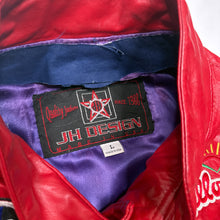 Load image into Gallery viewer, VTG Jeff Hamilton Dupont Jeff Gordon Leather Nascar Jacket L