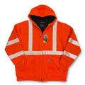 Carhartt 3M High Visibility Loose Fit Class 3 Zip Up Hoodie XL Orange