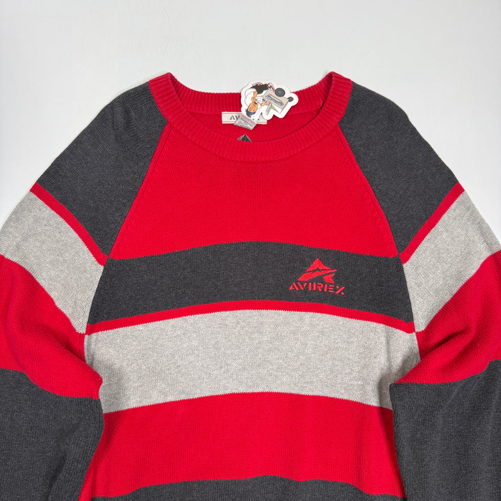 YwK Avirex Colorblock Knitted Sweatshirt 2XL