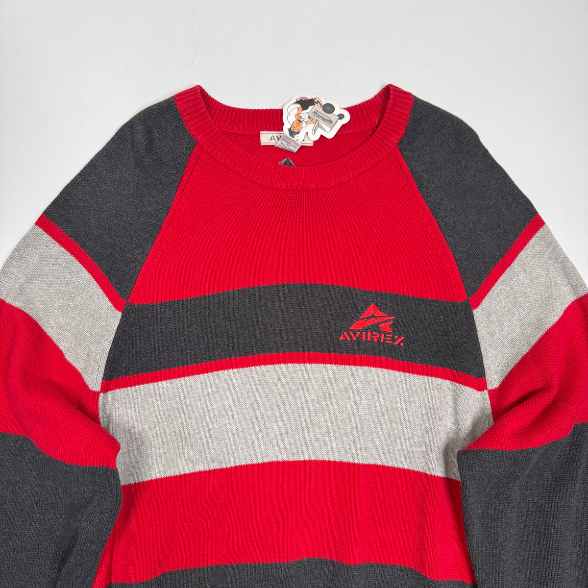 YwK Avirex Colorblock Knitted Sweatshirt 2XL