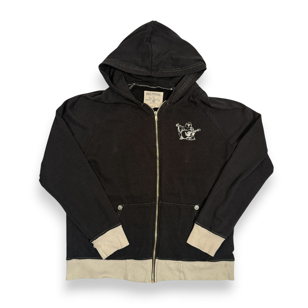 Y2K True Religion Buddah Full Zip Hoodie M/L