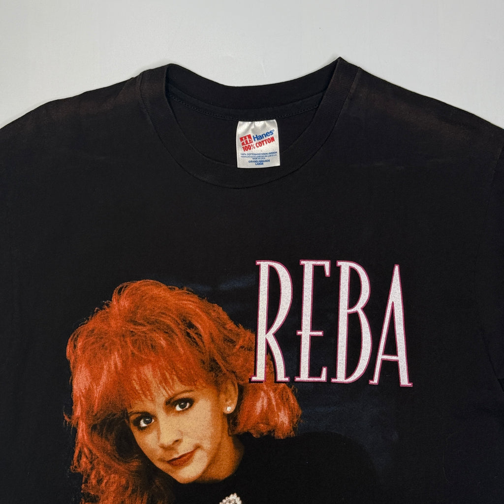 VTG 1994 Reba Read My Mind Tour T Shirt L Black