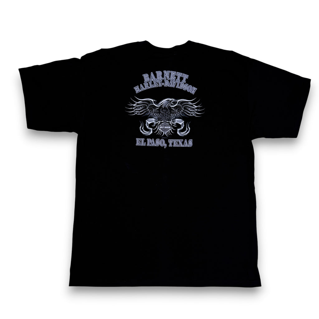 Y2K 2005 Harley Davidson Twin Engine T Shirt 2XL Black