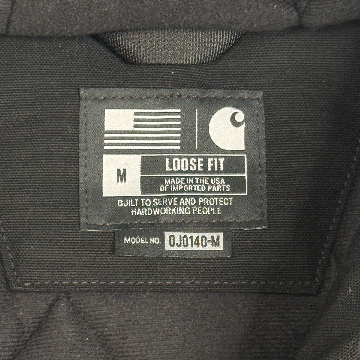 NWOT Carhartt Duck Active Loose Fit Jacket M Black
