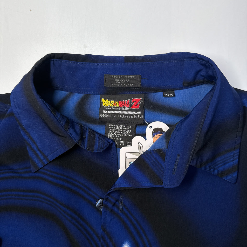 VTG 2001 Vegeta Dragon Ball Z Button Up L