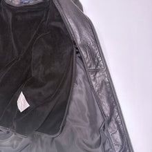 Load image into Gallery viewer, Nautica Genuine Leather Black Hooded Jacket M