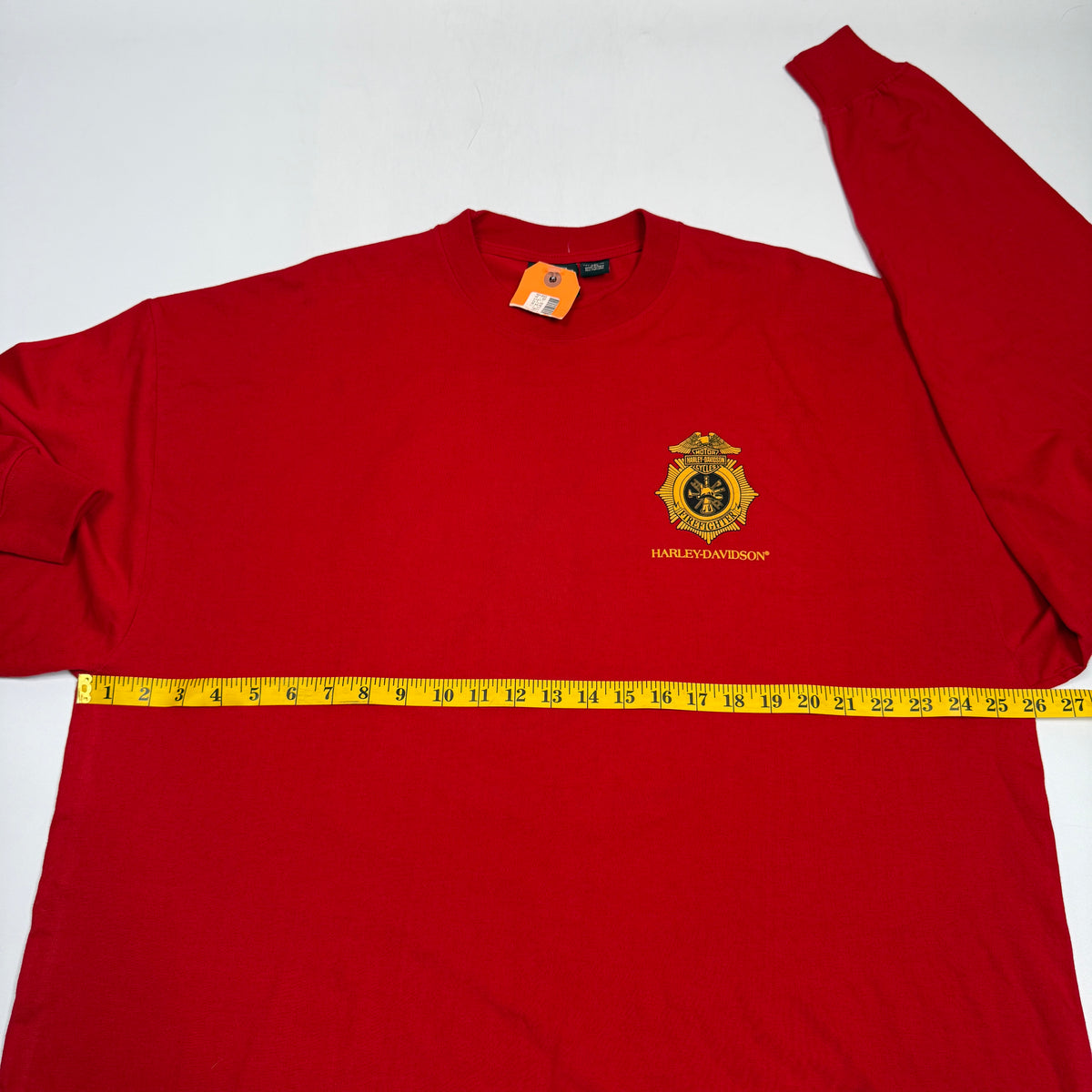 NWT Harley Davidson Fire FIghters L/S T Shirt 3XL Red