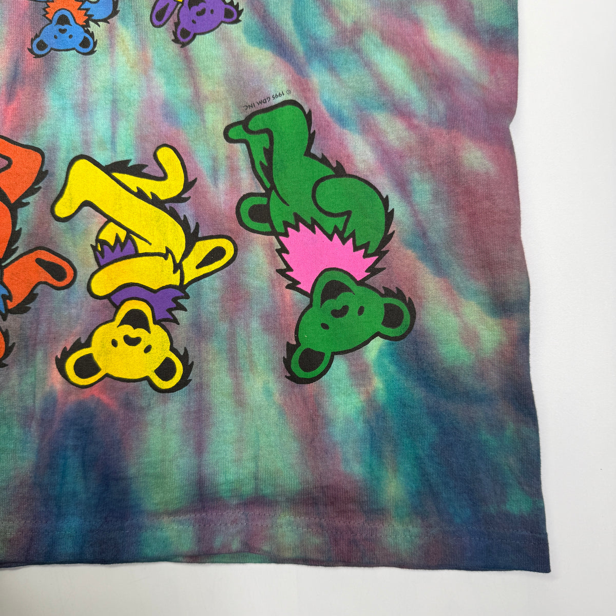 NWT VTG 1998 Grateful Dead Dancing Bears Tie Dye T Shirt L