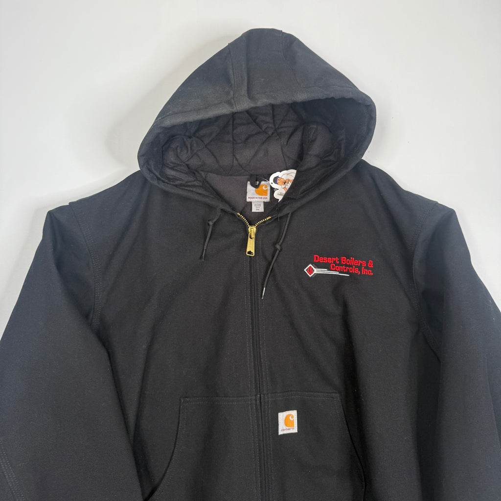 Y2K Carhartt J140 Duck Active Jacket 2XL Black