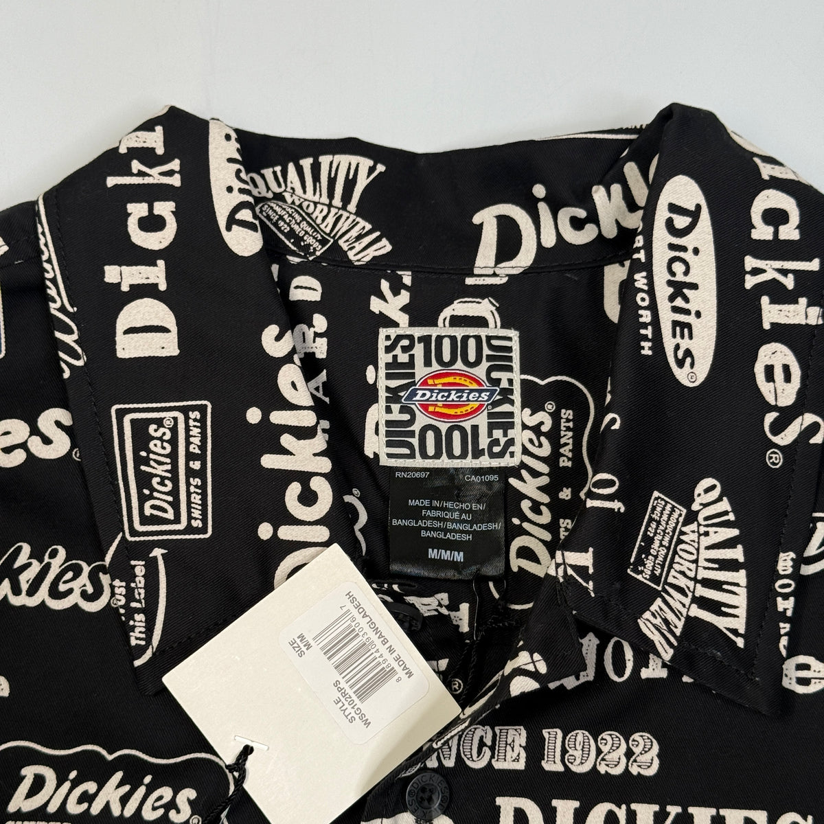 NWT Dickies 100 Yr Anniversary Button Up M