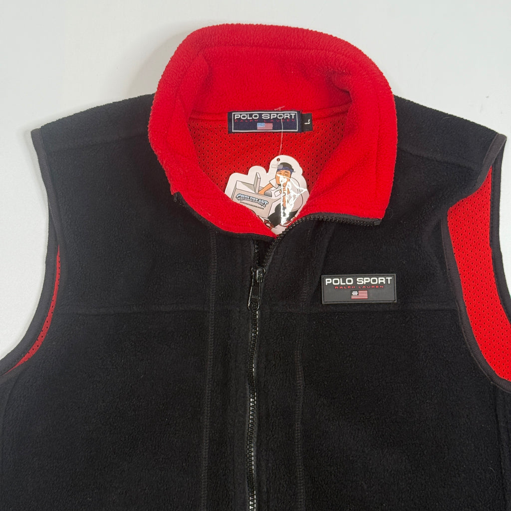 VTG Polo Sport Fleece Vest M/L Black