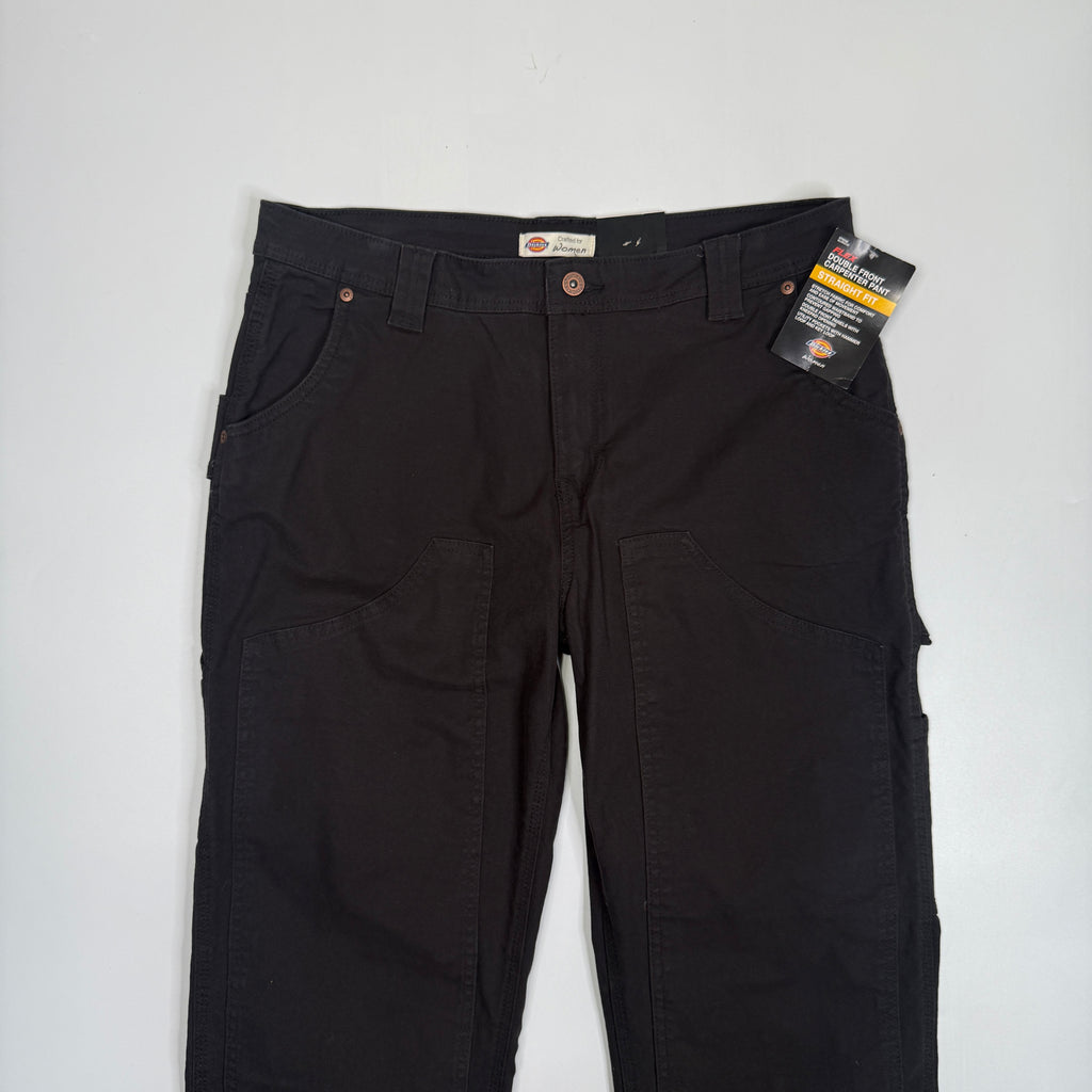 NWT Dickies Double Front Carpenter Straight Fit Pants 34" M/L Black