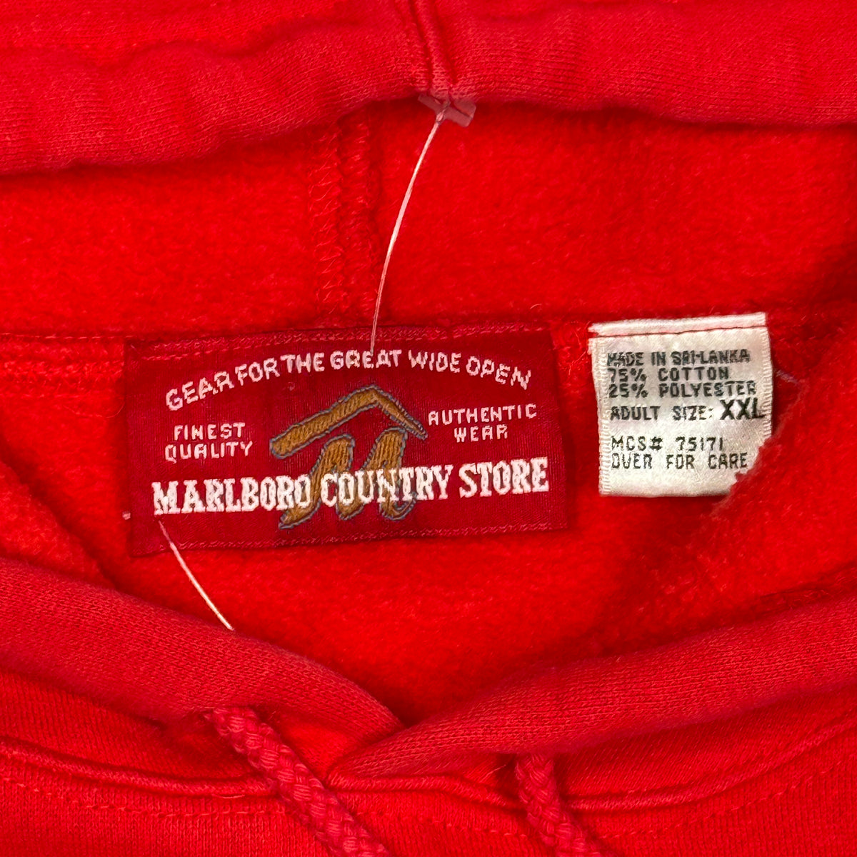 VTG Marlboro Oversized Hoodie 2XL Red