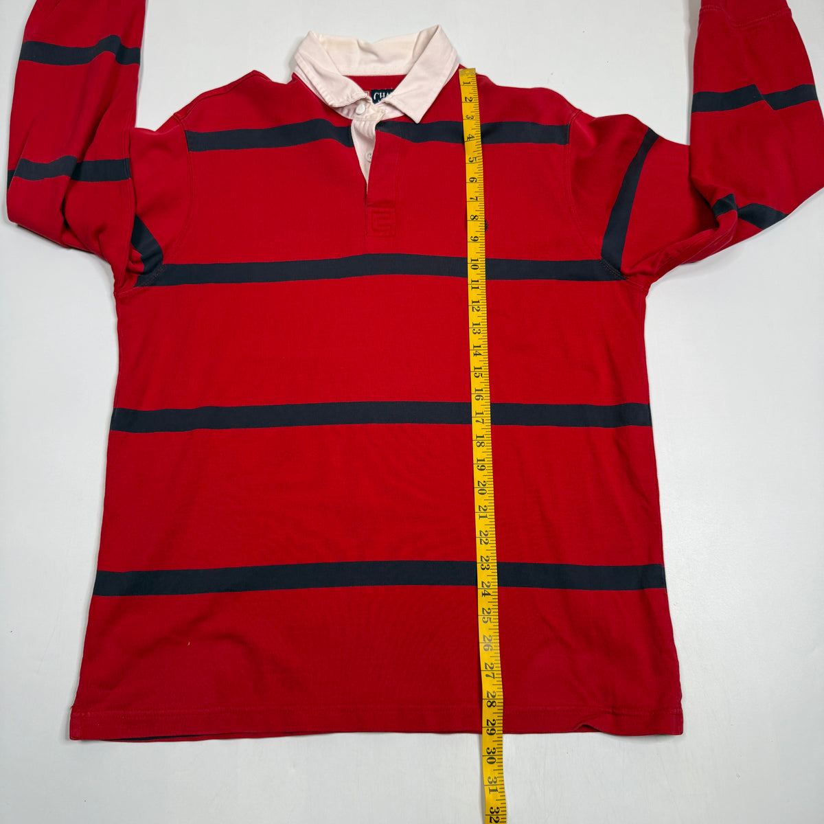 VTG Chaps Striped Rugby Polo L