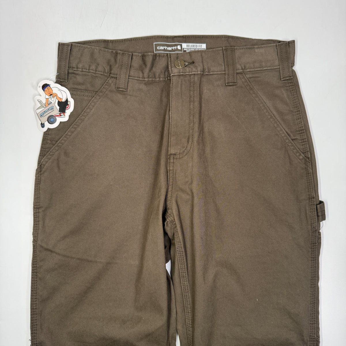 NWT Carhartt Relaxed Fit Utility Straight Twill Pants 30" Dark Coffee