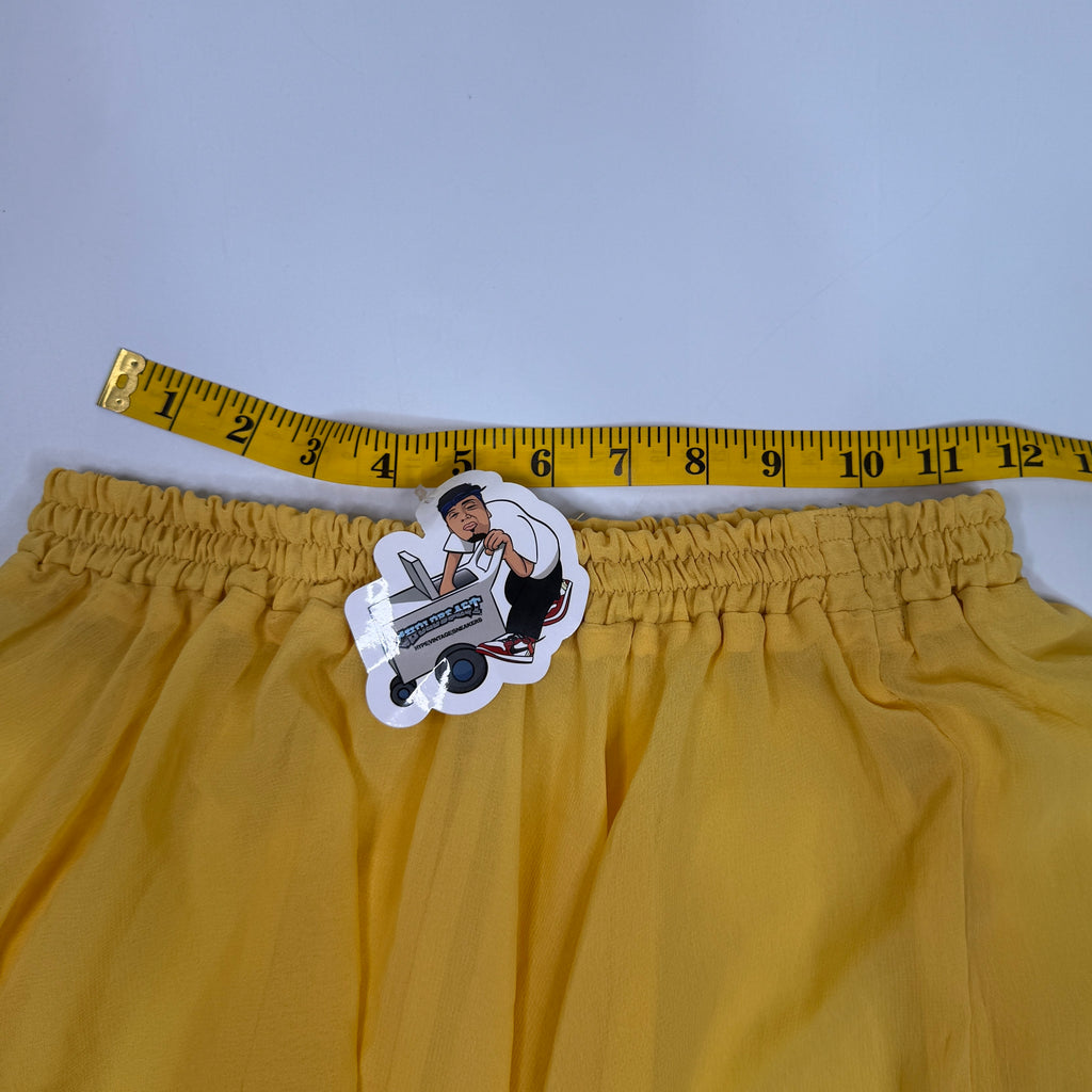 VTG Sheer Flowy Maxi Skirt 26 S