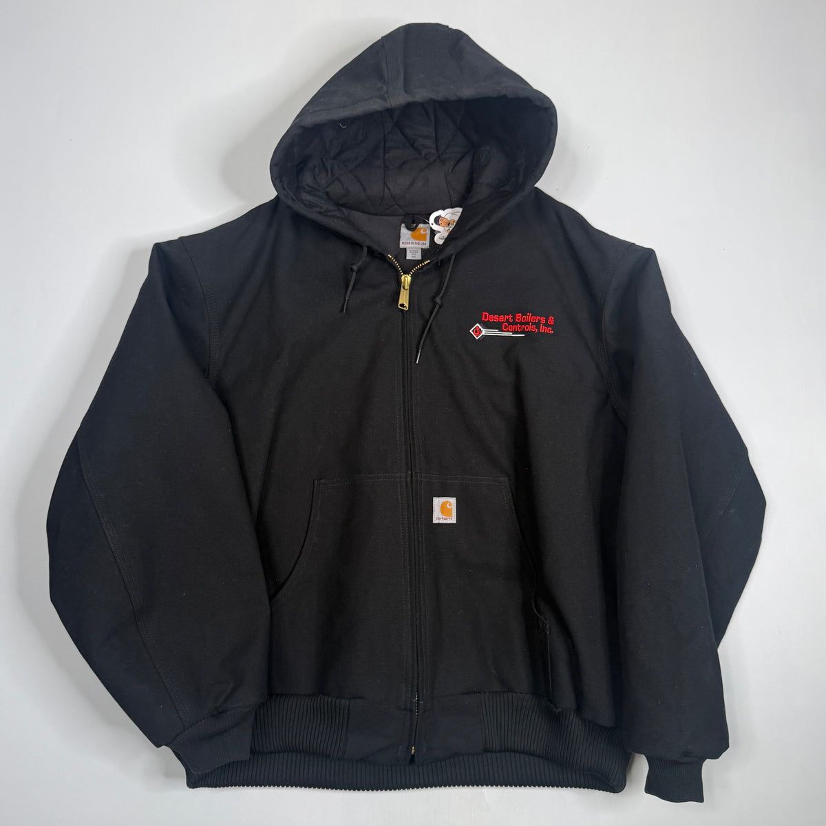 Y2K Carhartt J140 Duck Active Jacket 2XL Black