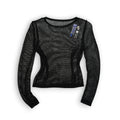 Grunge Sheer L/S Top S/M Black
