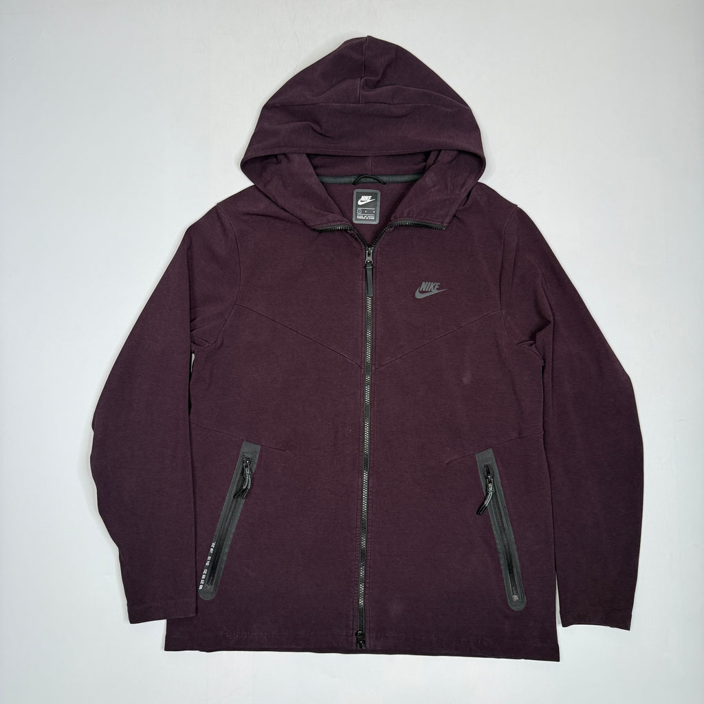 Nike Tech Fleece Full Zip Hoodie L Dark Magenta