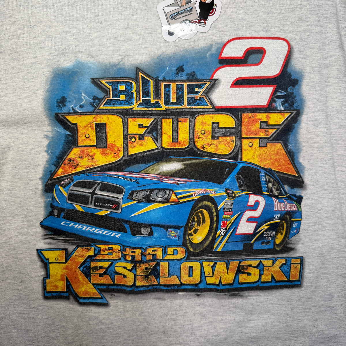 2012 Brad Keselowski Blue Deuce T Shirt M