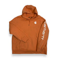 Carhartt Logo Sleeve Hoodie 2XL Peach