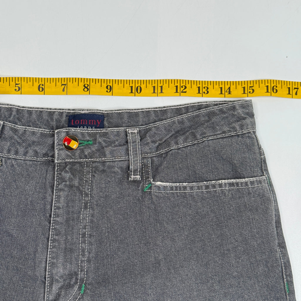 Y2K Tommy Hilfiger Bootcut Jeans 30" M Grey