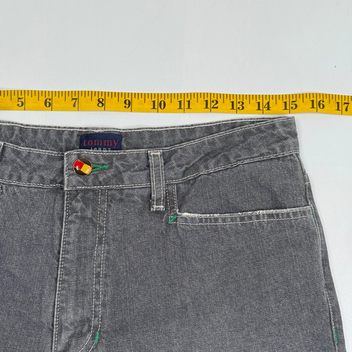 Y2K Tommy Hilfiger Bootcut Jeans 30" M Grey