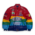 VTG Jeff Hamilton Dupont Jeff Gordon Leather Nascar Jacket L