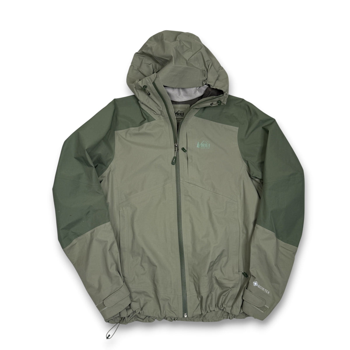 REI Goretex Coop XeroDry Full Zip Rain Windbreaker M Wmn