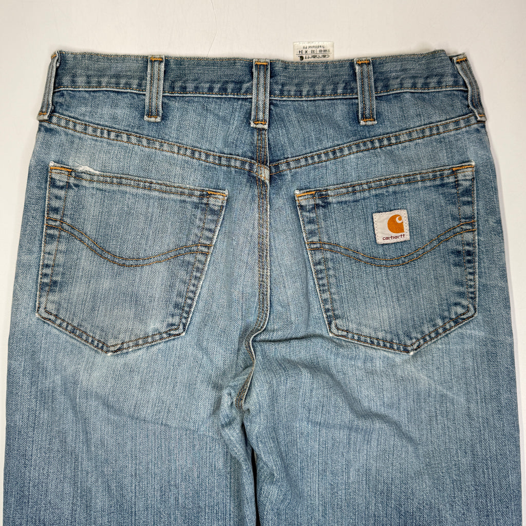 Carhartt Relaxed Straight Fit Rigby Denim Jeans 32"