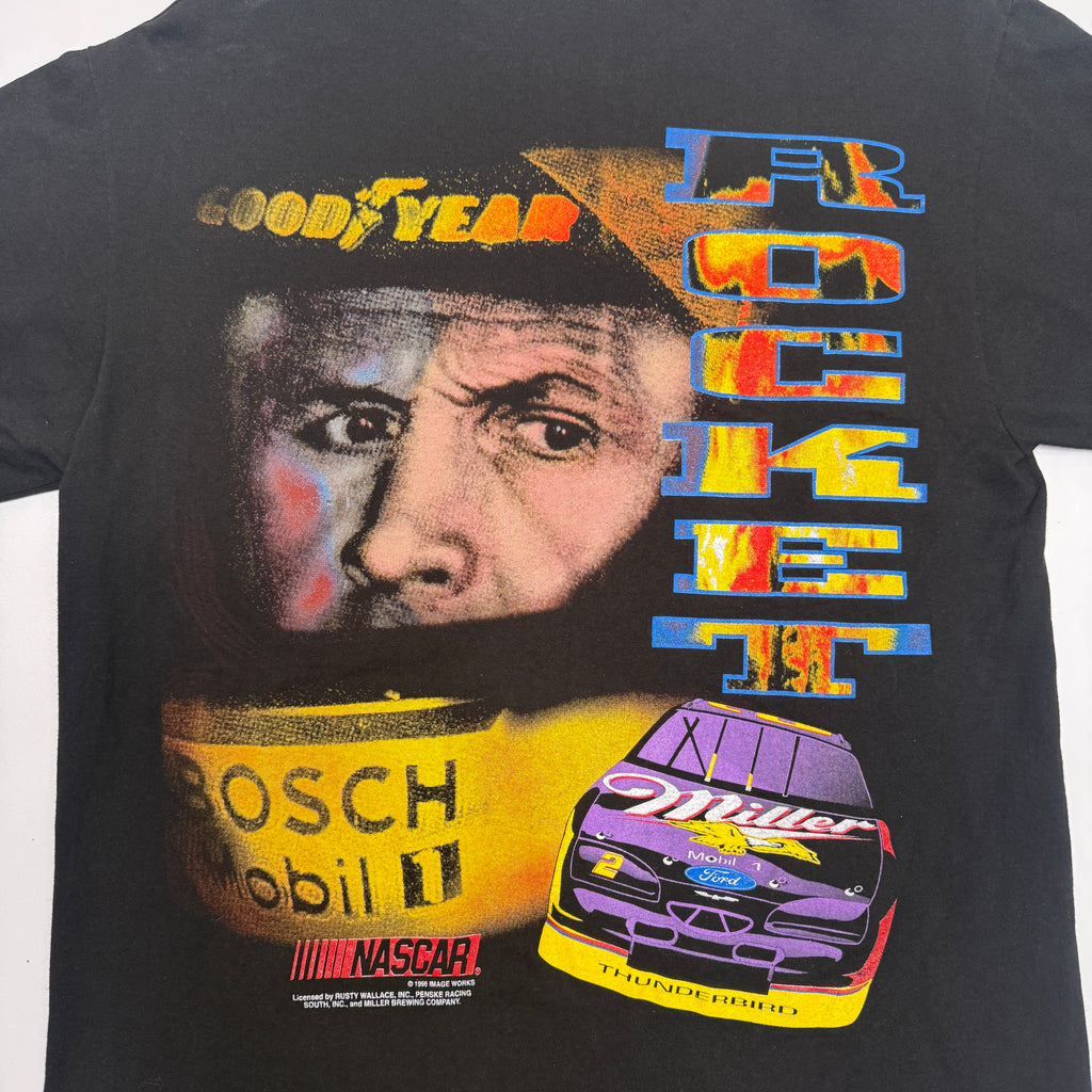 VTG 1998 Rusty Wallace Goodyear T Shirt L